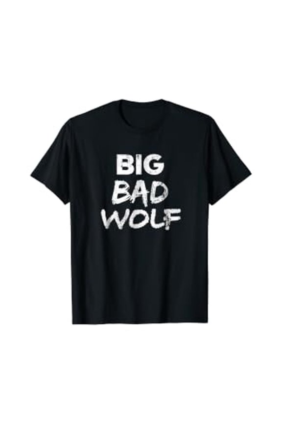 Big Bad Wolf Distressed Funny Wild Animal Lover Gift T-Shirt, Unisex T-Shirt