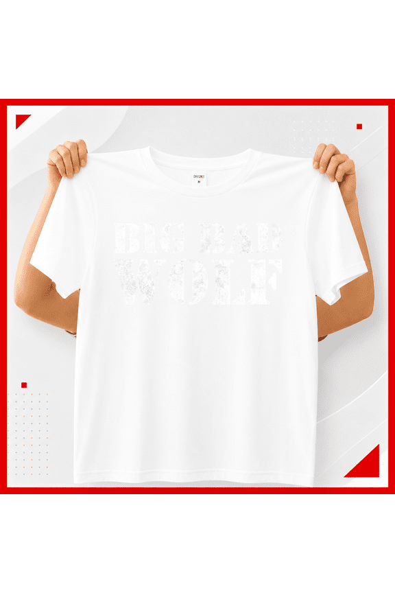 Big Bad Wolf Funny Wolves Werewolf Cool Dog Graphic T-Shirt
