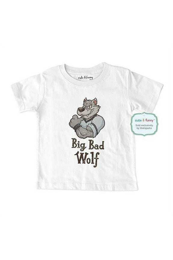 Big Bad Wolf - wallsparks cute & funny Brand - Soft Infant & Toddler Shirt - Humor Shirt