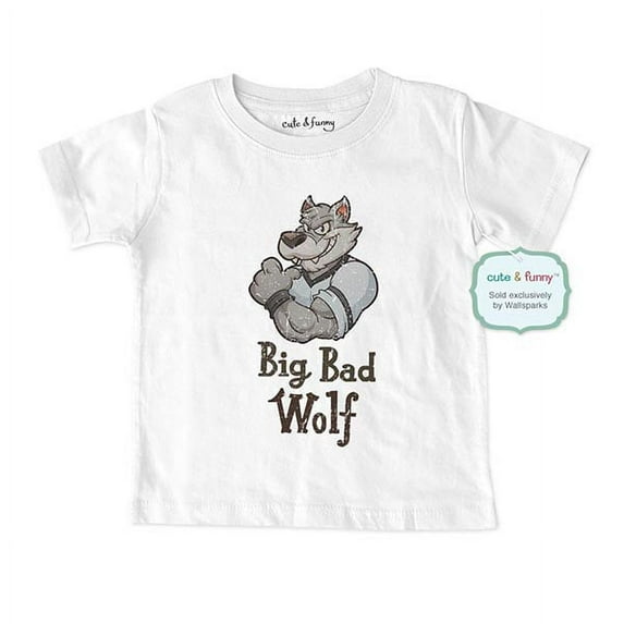 Big Bad Wolf - wallsparks cute & funny Brand - Soft Infant & Toddler Shirt - Humor Shirt