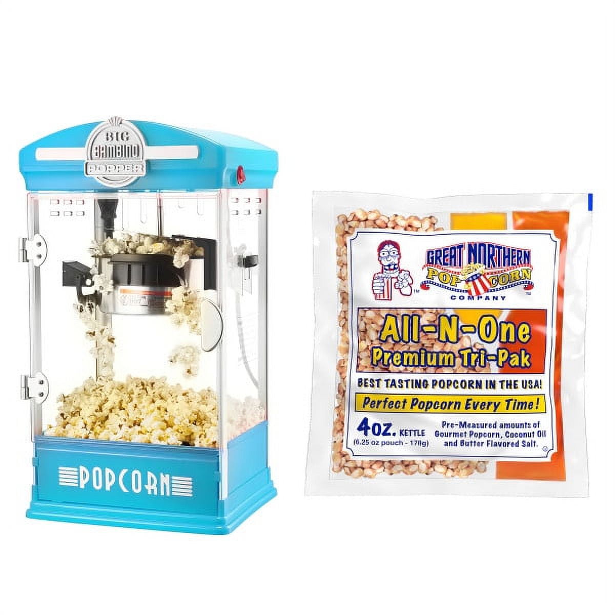 Big Bambino Popcorn Maker Set – 4 Oz Kettle with 24-Pack of Pre