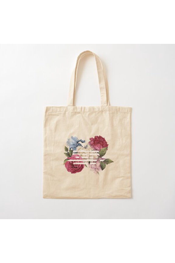 Big Bang Flower Road Canvas Tote Bags, Reusable Shopping Bag