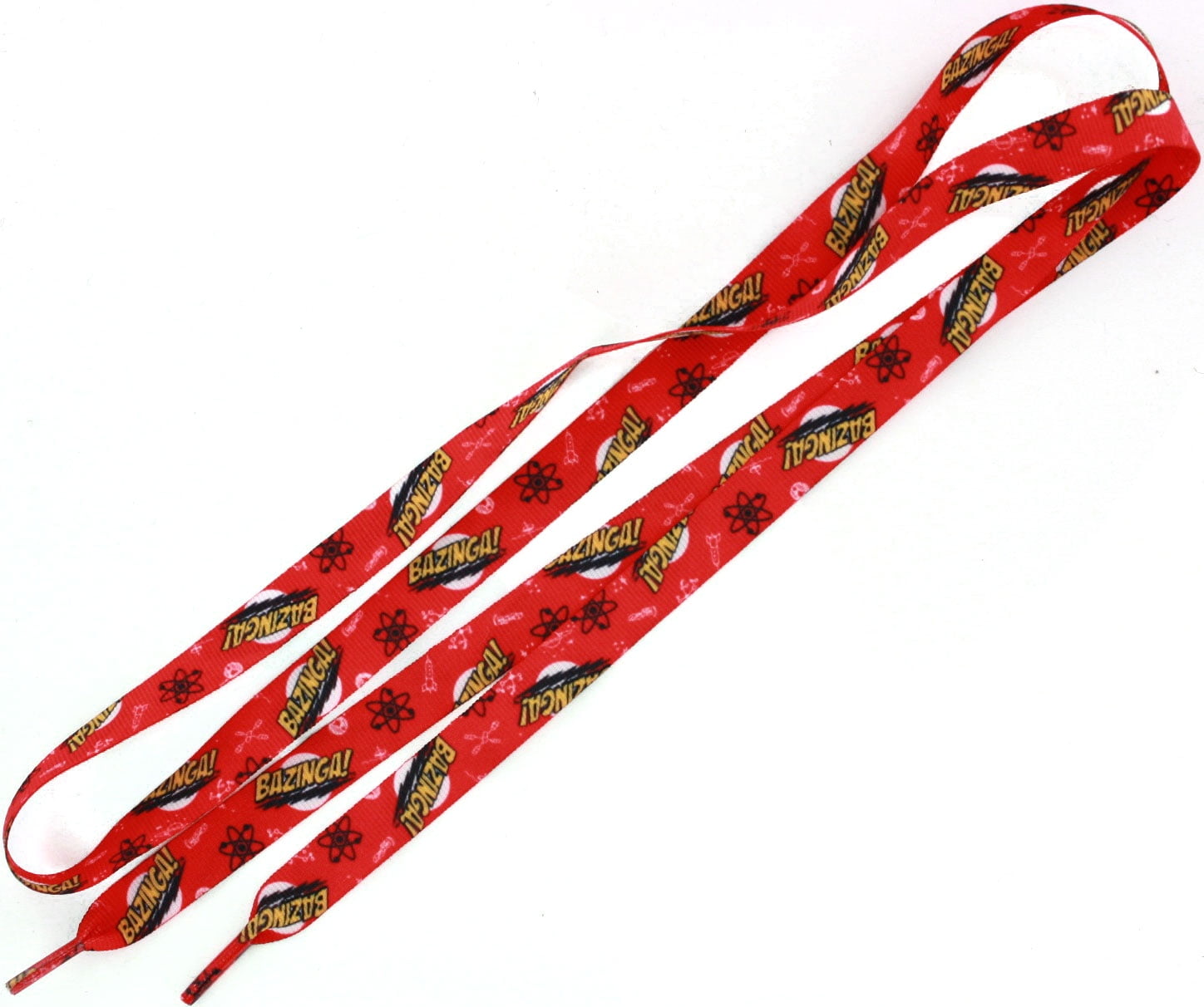 Big Bang Theory Bazinga 52" Red Shoelaces