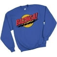thumbnail image 1 of Big Bang Theory Bazinga Blue Crew Sweatshirt, Small, 1 of 1