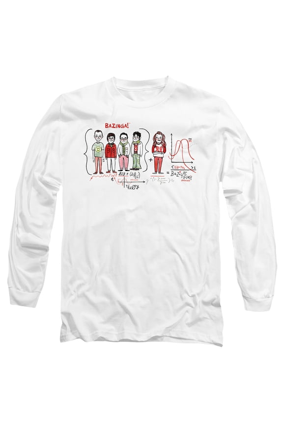 Big Bang Theory - Bazinga Equation - Long Sleeve Shirt - X-Large