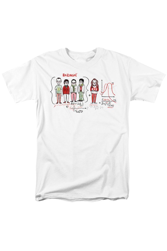 Big Bang Theory Bazinga Equation Unisex Adult T Shirt For Men And Women