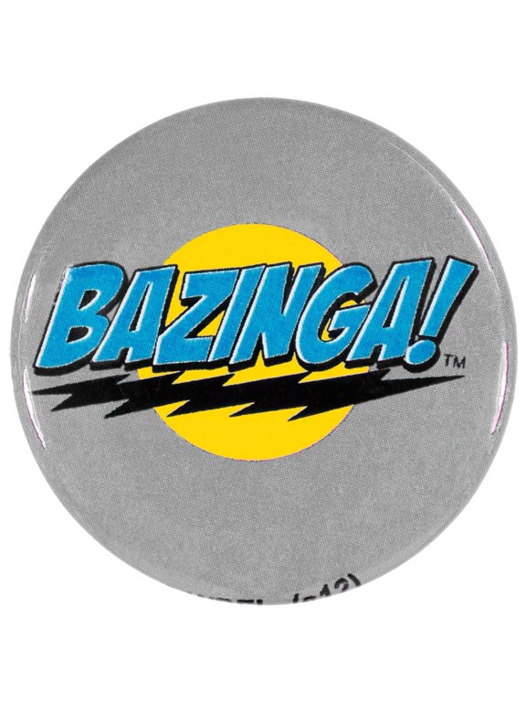 Big Bang Theory - Bazinga Grey Button