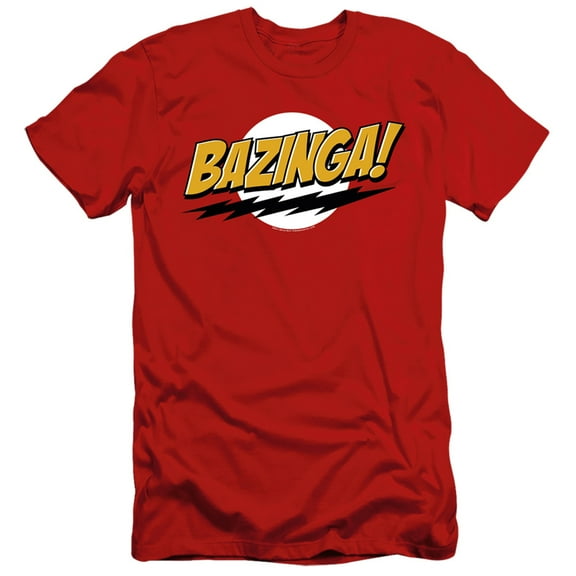 Big Bang Theory - Bazinga - Slim Fit Short Sleeve Shirt - Large