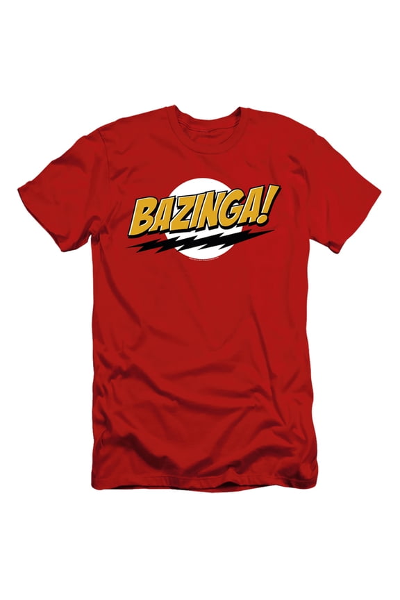 Big Bang Theory - Bazinga - Slim Fit Short Sleeve Shirt - Large
