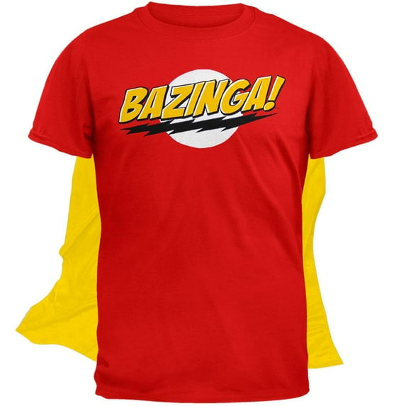 Big Bang Theory - Bazinga T-Shirt With Cape