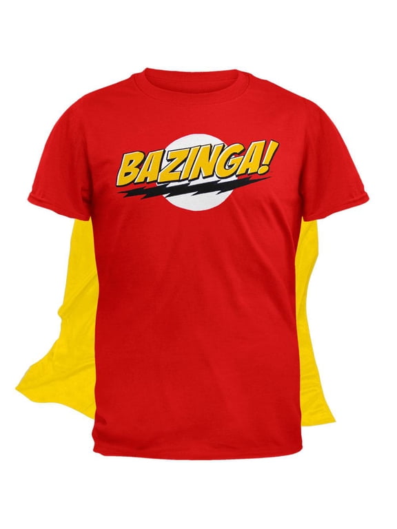 Big Bang Theory - Bazinga T-Shirt With Cape