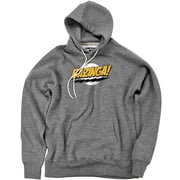 Big Bang Theory Bazinga Unisex Adult Slim Fit Pull-Over Heather Hoodie, Athletic Heather, Small