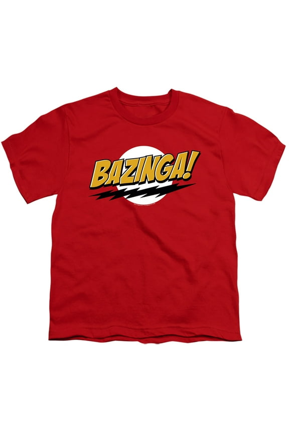 Big Bang Theory - Bazinga - Youth Short Sleeve Shirt - Large