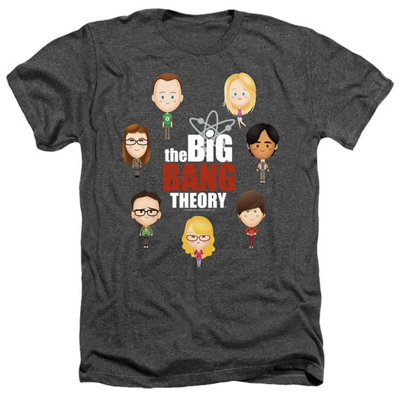 Big Bang Theory - Emojis - Heather Short Sleeve Shirt - Large