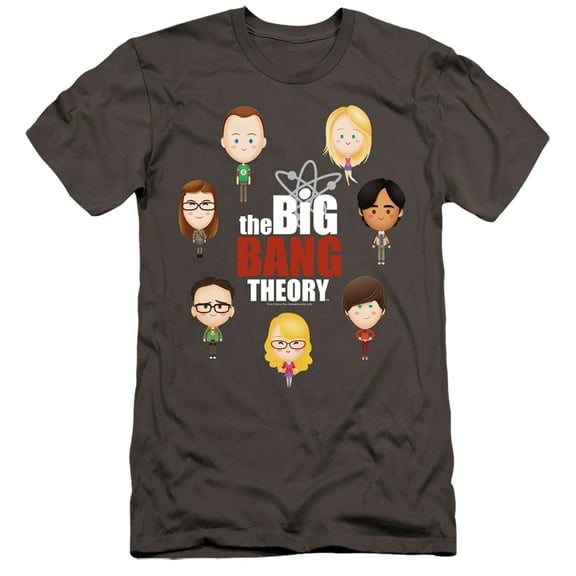 Big Bang Theory - Emojis - Premium Slim Fit Short Sleeve Shirt - Medium