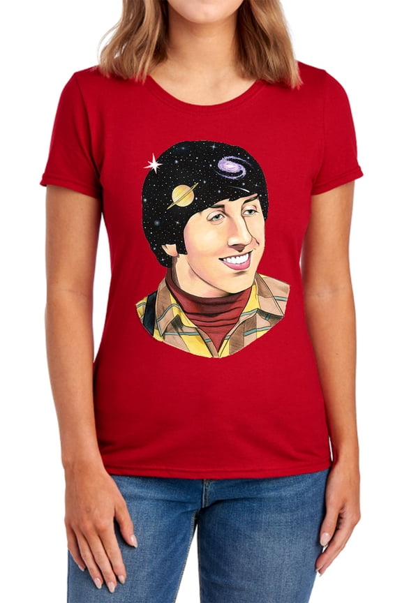 Big Bang Theory Howard Space Women's T Shirt, Red, Large
