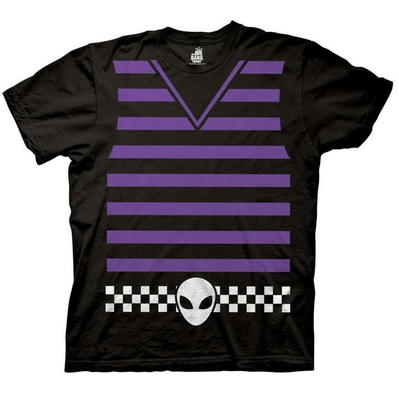 Big Bang Theory Howard Trompe Loeil Costume Men's T-Shirt, Black, Medium