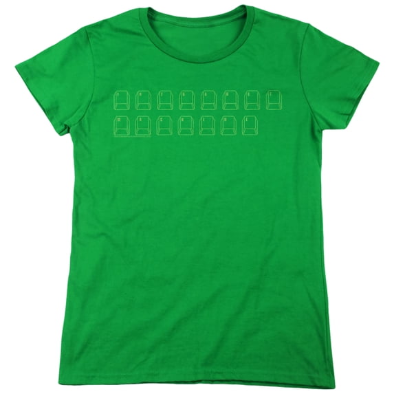 Big Bang Theory Intranet Machine Women's T Shirt, Kelly Green, 2X-Large