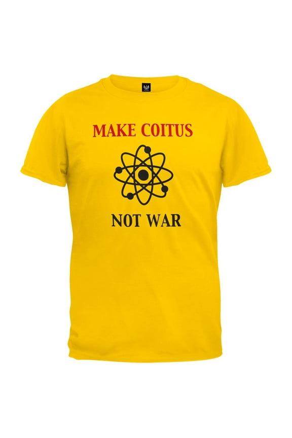 Big Bang Theory - Make Coitus Not War T-Shirt - Medium