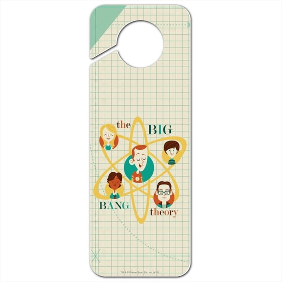 Big Bang Theory Retro Art Plastic Door Knob Hanger Sign