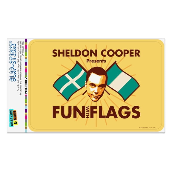 Big Bang Theory Sheldon Cooper Fun with Flags Home Business Office Sign