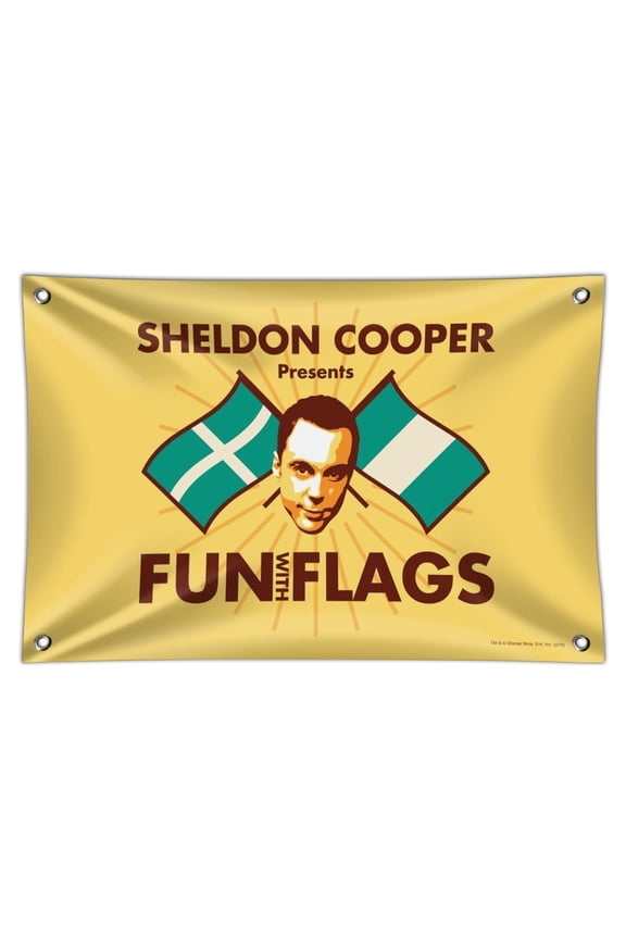 Big Bang Theory Sheldon Cooper Fun with Flags Home Business Office Sign