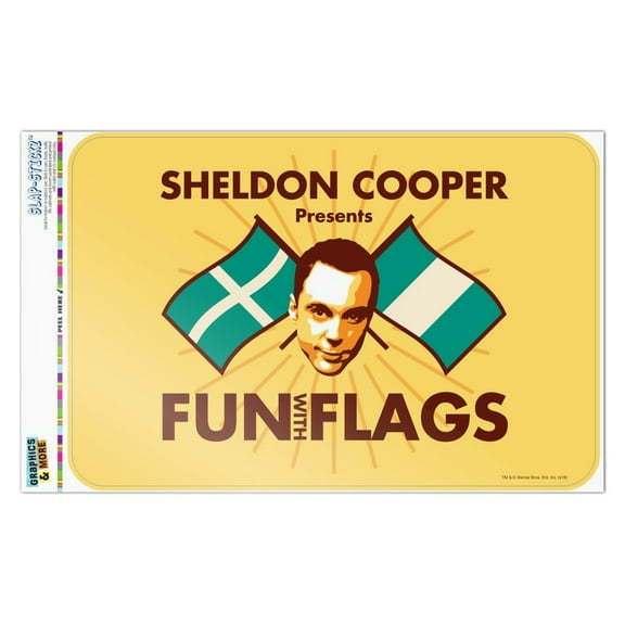 Big Bang Theory Sheldon Cooper Fun with Flags Home Business Office Sign