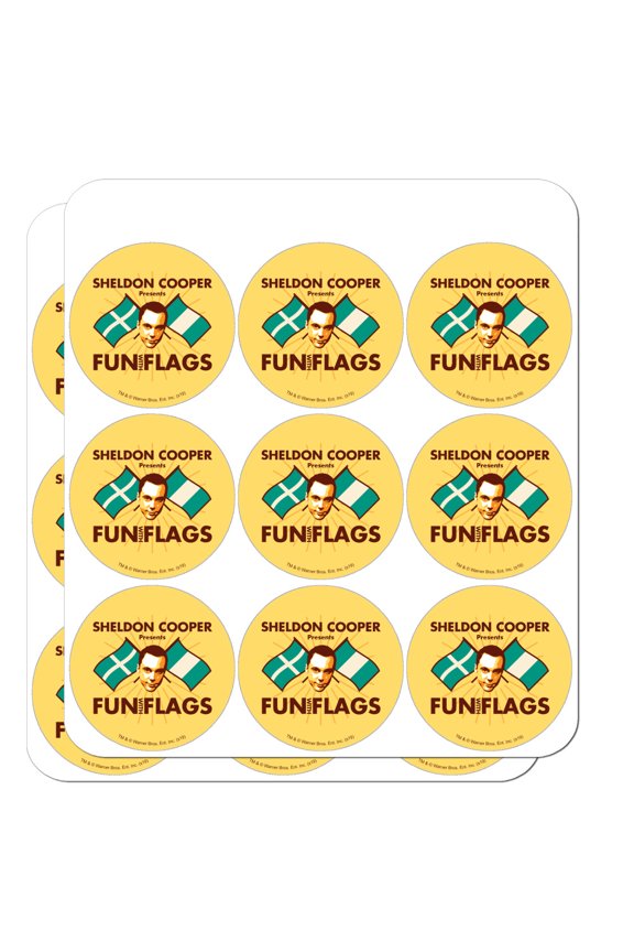 Big Bang Theory Sheldon Cooper Fun with Flags Planner Calendar Scrapbooking Crafting Stickers