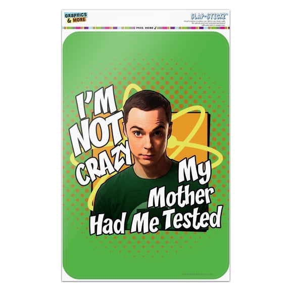 Big Bang Theory Sheldon Cooper I'm Not Crazy Home Business Office Sign