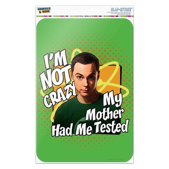 Big Bang Theory Sheldon Cooper I'm Not Crazy Home Business Office Sign