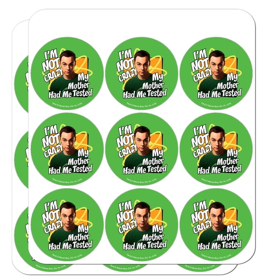 Big Bang Theory Sheldon Cooper I'm Not Crazy Planner Calendar Scrapbooking Crafting Stickers