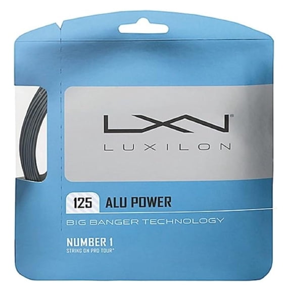 Big Banger ALU Power 16 Gauge - 125 Polyester () Tennis String Set - 40 Feet - Silver