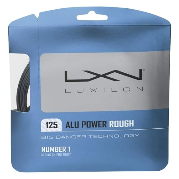 Big Banger ALU Power Rough 16 Gauge - 125 Polyester () Tennis Racquet String 2-Pack (2 Sets Per Order)