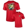 thumbnail image 1 of Big Bass Fishing T-shirt Fisherman Outdoors Fish Boating Sporting Sport -Red-XXXL, 1 of 6