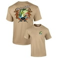 thumbnail image 1 of Big Bass Fishing T-shirt Fisherman Outdoors Fish Boating Sporting Sport -Tan-4Xl, 1 of 6