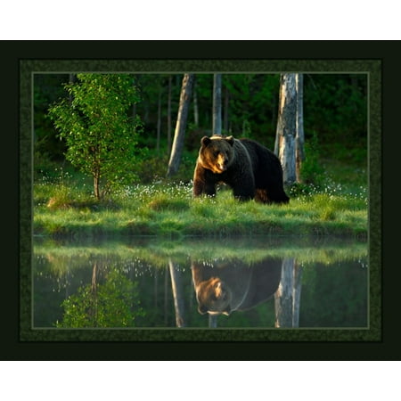 Big Bear Lake Panel Cotton Fabric