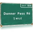 thumbnail image 1 of Big Bear Vintage Metal Tin Signs Exit Only Highway Directional Sign Street Wall Decor Plaque Home Garage Bedroom Wall Decor 12x18 Inches, 1 of 5