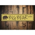 thumbnail image 1 of Big Bear Way Novelty Decor, Metal Wall Sign - 4x18 Inches, 1 of 4