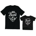 thumbnail image 1 of Big Beard Men's T-Shirt Matching Graphic Tee Little Beard Kids Toddler Shirt Youth, 1 of 3