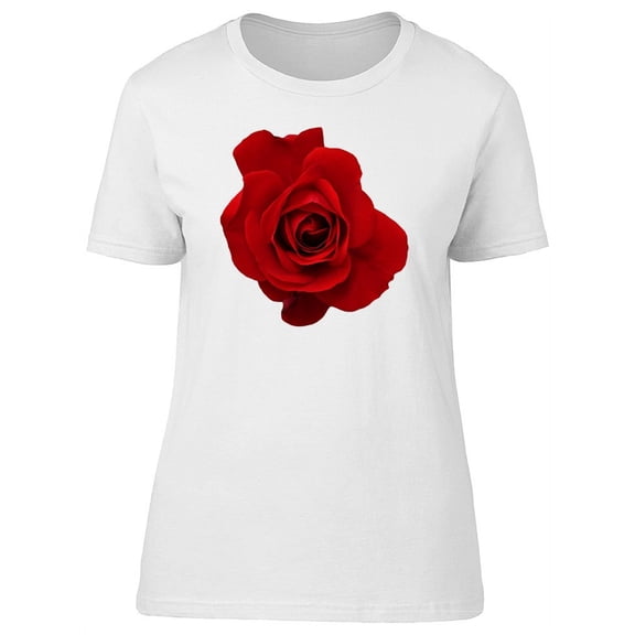 Big Beautiful Red Rose T-Shirt Women -Image by Shutterstock, Female XX-Large