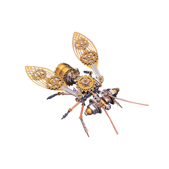 Big Bee C 3D Metal Assembly Steampunk DIY Model Creative Insect Art Desktop Display 170 PCS