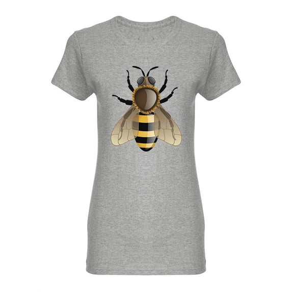 Big Bee Design Shaped T-Shirt Women -Image by Shutterstock, Female x-Large