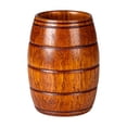 thumbnail image 1 of Big Belly Wooden Whiskey Glass Beer Mug, Enlarged Charcoal Grilled Universal Plant Paint Tea Cup, 6 oz 4x3 inch, 1 of 3