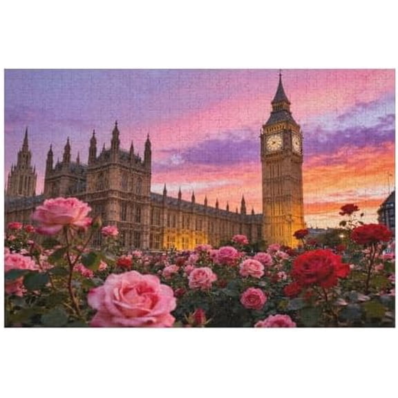 Big Ben 1000 Piece Jigsaw Puzzle for Adults, World Landmark Puzzle, Challenging DIY Family Game, Interactive Puzzle for Teens, Home Decoration Gift