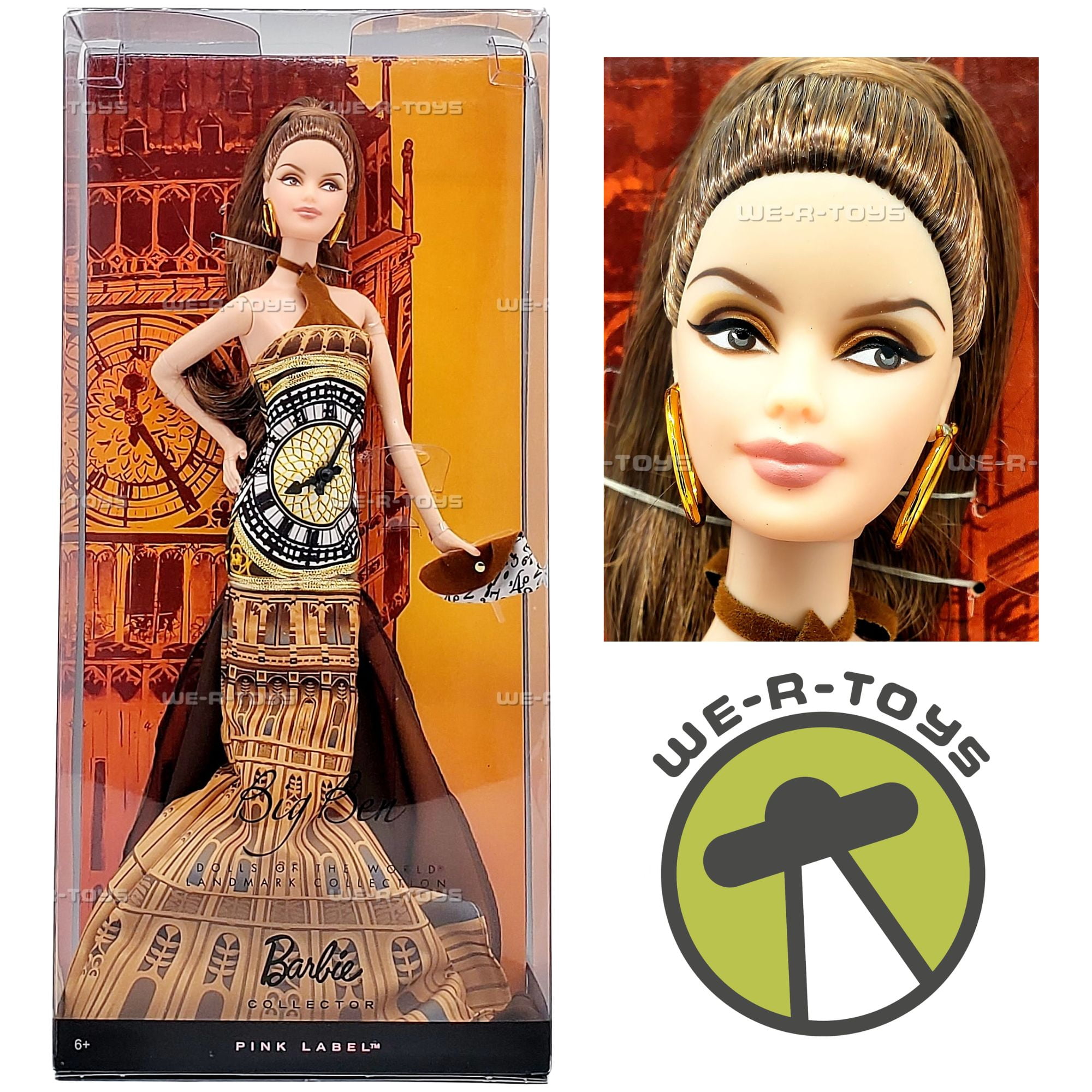 Big Ben Barbie Dolls of the World Landmark Collection Pink Label