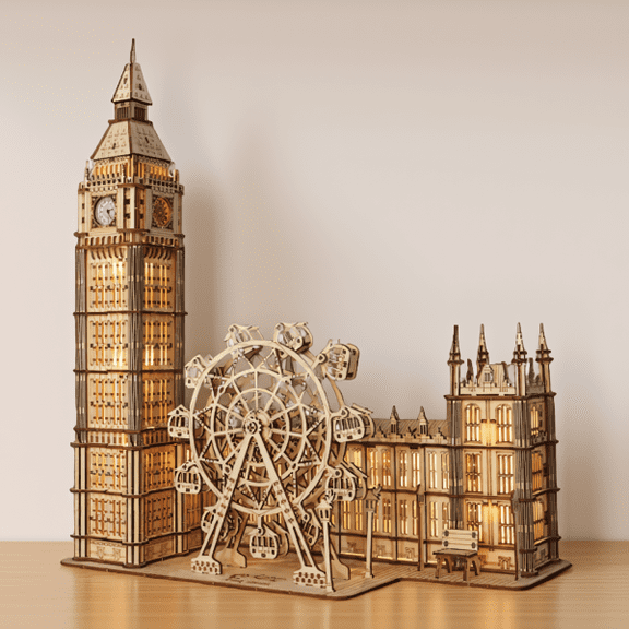 Big Ben Clock Tower Decorative Replica Tabletop Figurine Landmark Ornament Model