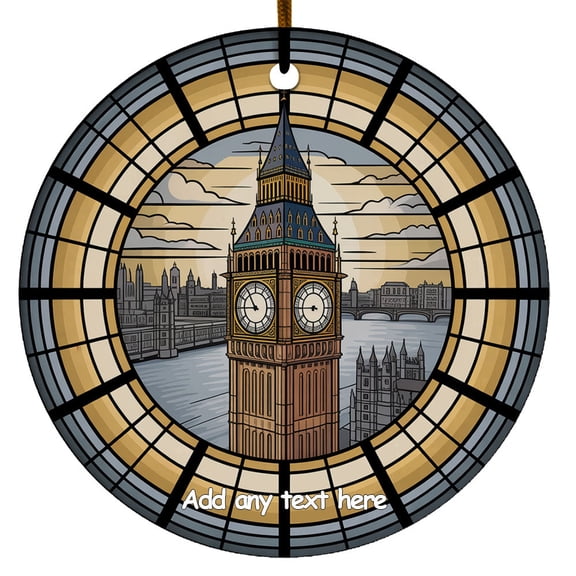 Big Ben Clock Tower Ornament Personalized Ornament Gift for Families, Friends, Men & Women, Christmas 2025 Keepsake