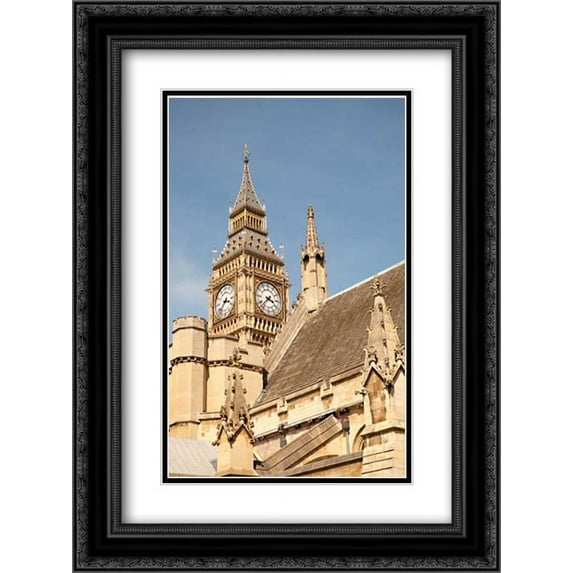 Big Ben II 2x Matted 18x24 Black Ornate Framed Art Print by Millet, Karyn
