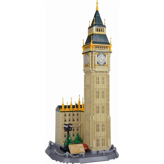 Big Ben London Building Set (1095 Pieces), Architecture Building Blocks Toys, Home Dcor Model for  Adults