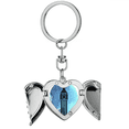 thumbnail image 1 of Big Ben London England Britain UK Heart Angel Wing Key Chain Holder, 1 of 3
